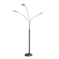 anea 3 lampadaire nickel/white - lindby