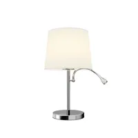 benjiro lampe de table white/chrome - lindby
