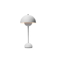 flowerpot vp3 lampe de table gris clair mat -&tradition