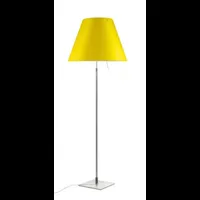 costanza lampadaire avec variateur aluminium/jaune vif - luceplan