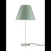 costanza lampe de table avec variateur aluminium/vert d'eau - luceplan