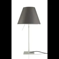 costanza lampe de table avec variateur aluminium/gris béton - luceplan