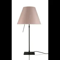 costanza lampe de table avec variateur noir/rose pâle - luceplan