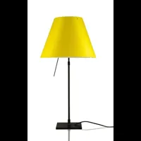 costanza lampe de table avec variateur noir/jaune vif - luceplan