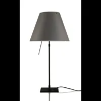 costanza lampe de table avec variateur noir/gris béton - luceplan