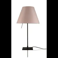 costanzina lampe de table noir/rose pâle - luceplan