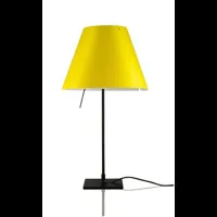 costanzina lampe de table noir/jaune vif - luceplan