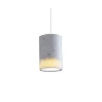 terence woodgate - solid suspension cylindre marbre carrara
