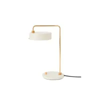 made by hand - petite machine lampe de table oyster white