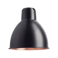 dcw - abat-jour large round ø170 black/copper lampe gras