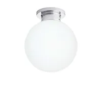konsthantverk - glob plafonnier ø30 chrome/matt white