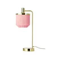 warm nordic - fringe lampe de table pale pink