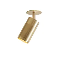 thorup copenhagen - patrone recessed plafonnier w/coverplate solid brass