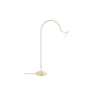 nuura - petalii lampadaire white/polished brass nuura