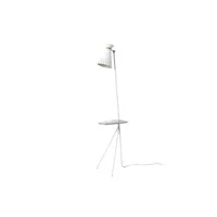 warm nordic - cone lampadaire avec table clear white/marble warm nordic