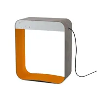 eau de lumiere-lampe à poser led gris/orange h66cm