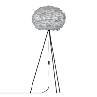 eos medium-lampadaire plume trépied noir h139cm