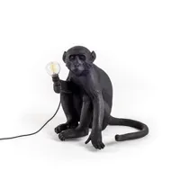 monkey-lampe à poser d'extérieur singe assis h32cm