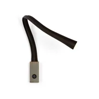flexiled-applique/liseuse flexible cuir/bronze avec interrupteur l60cm