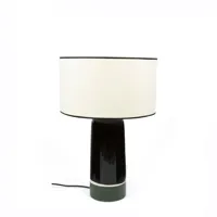 sicilia-lampe à poser céramique & coton h57,5cm