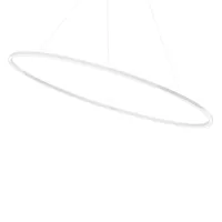 ellisse major uplight-suspension ovale aluminium lumière montante l135cm