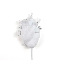 heart-applique cœur porcelaine h32cm