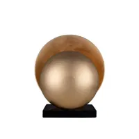 orbit-lampe à poser métal/marbre h32cm
