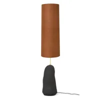 hebe-lampadaire avec variateur céramique/textile h128cm