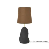 hebe-lampe à poser avec variateur céramique/textile h58.5cm
