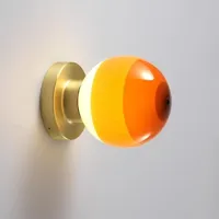 dipping light-applique led verre/métal ø12,5cm