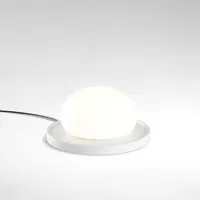 bolita-lampe à poser led verre/métal ø18cm