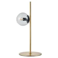orb-lampe à poser métal/verre h57,2cm