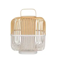 bamboo square-lampe à poser bois h56cm