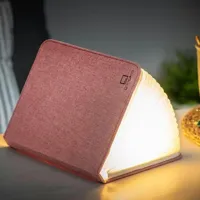 smart fabric booklight large-lampe à poser lin h21.5cm