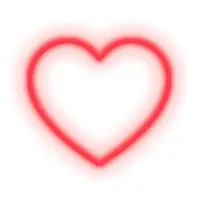 heart-neon led coeur l40cm