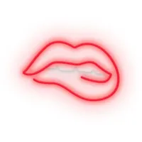 bitting lips-neon led bouche l40cm