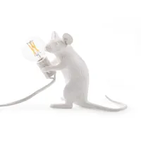mouse-lampe à poser souris assise câble usb h12.5cm