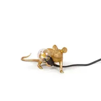 mouse-lampe à poser souris couchée câble usb h8.1cm