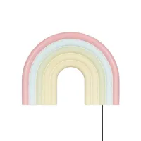 rainbow-applique murale arc-en-ciel bois l25cm