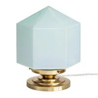 eternelle-lampe à poser verre/laiton h26cm