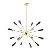 sputnik-suspension 16 lumières laiton ø98cm