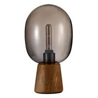 mystical gleam-lampe à poser bois h31cm