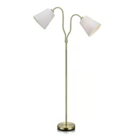 modena-lampadaire 2 lumières métal/tissu h152cm