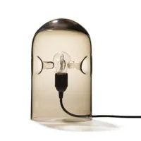 tripod-lampe à poser verre h30cm