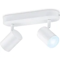 imageo-spot 2 lumières orientable connecté dimmable blanc chaud blanc froid l25cm
