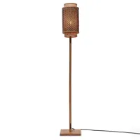 bhutan s-lampadaire bambou avec interrupteur h145cm