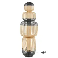 totem bamboo-lampadaire 4 lumières bamboo h138cm