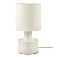 catherine-lampe à poser céramique et lin h47cm
