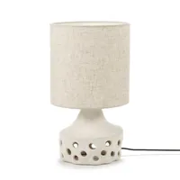 oya-lampe à poser céramique pied carré h42cm
