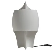 lampe b-lampe à poser gypse avec interrupteur h39cm